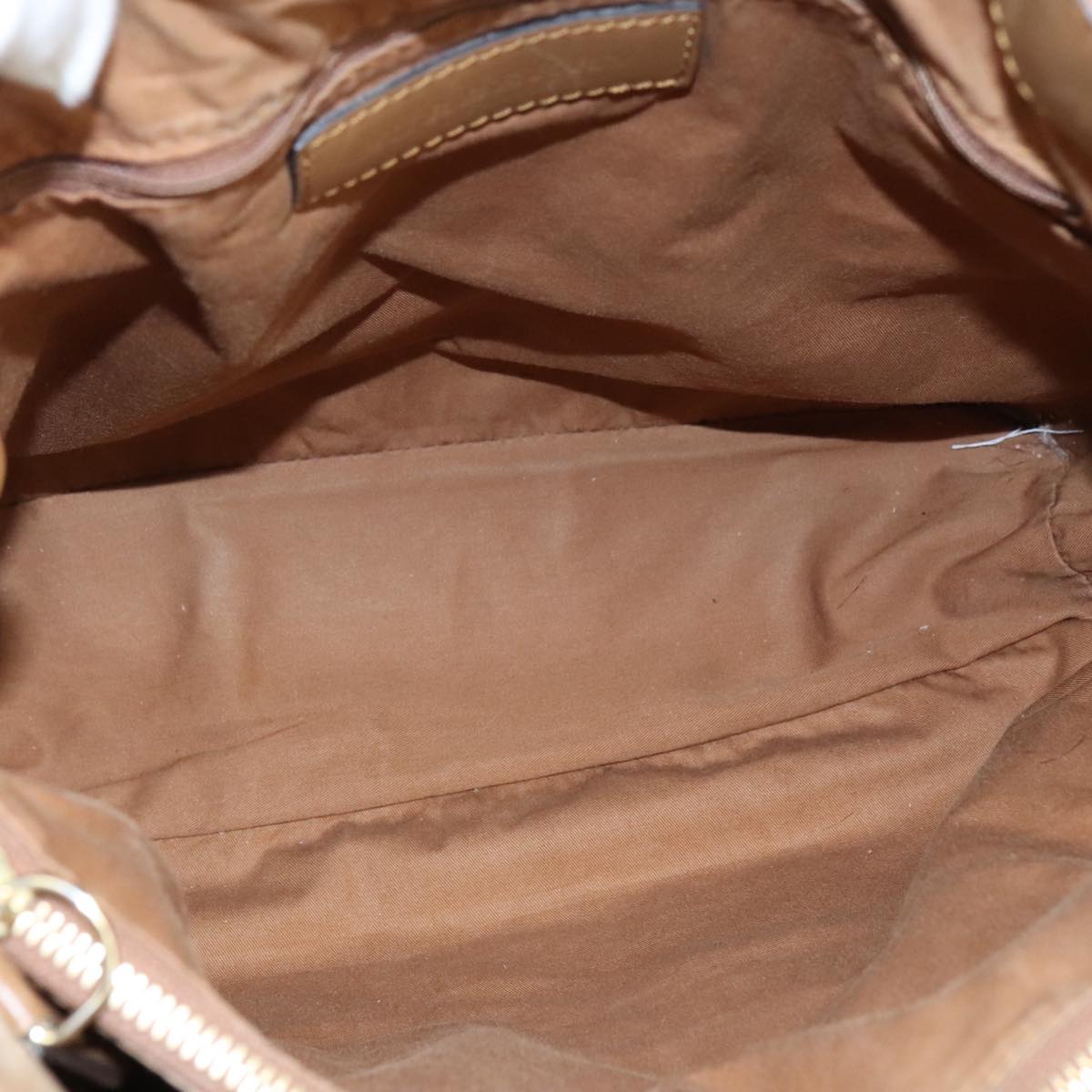 BURBERRY Nova Check Tote Bag PVC Leather 2way Beige Auth 109937