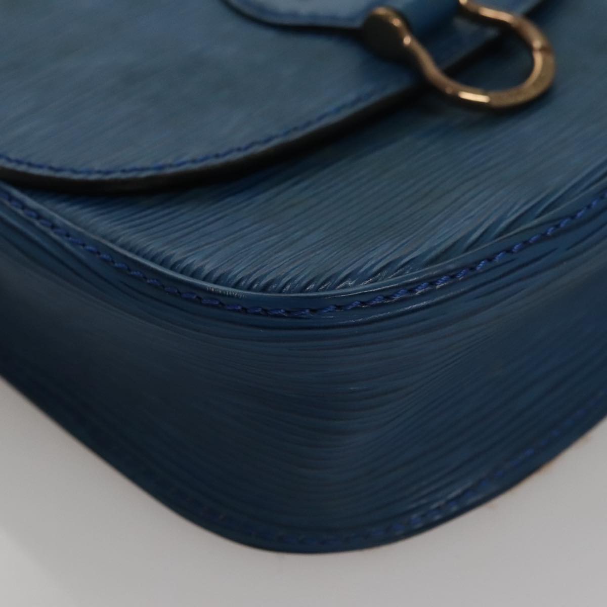 LOUIS VUITTON Epi Saint Cloud PM Shoulder Bag Blue M52195 LV Auth 109960