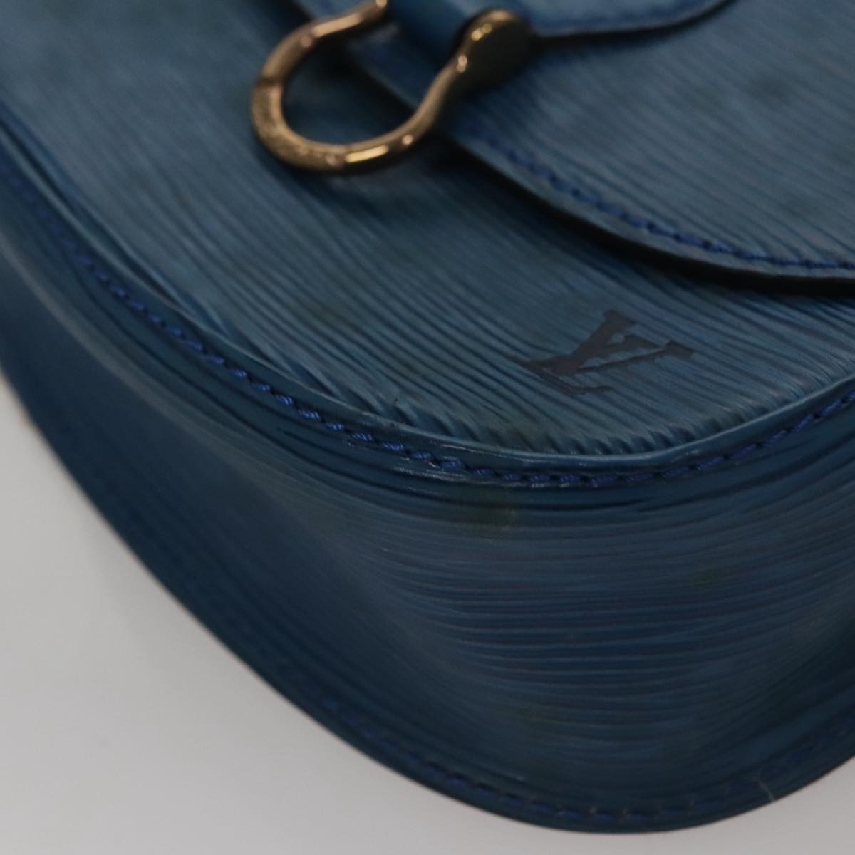 LOUIS VUITTON Epi Saint Cloud PM Shoulder Bag Blue M52195 LV Auth 109960
