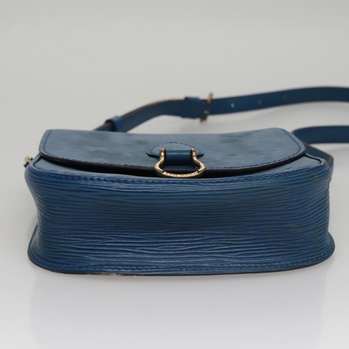 LOUIS VUITTON Epi Saint Cloud PM Shoulder Bag Blue M52195 LV Auth 109960