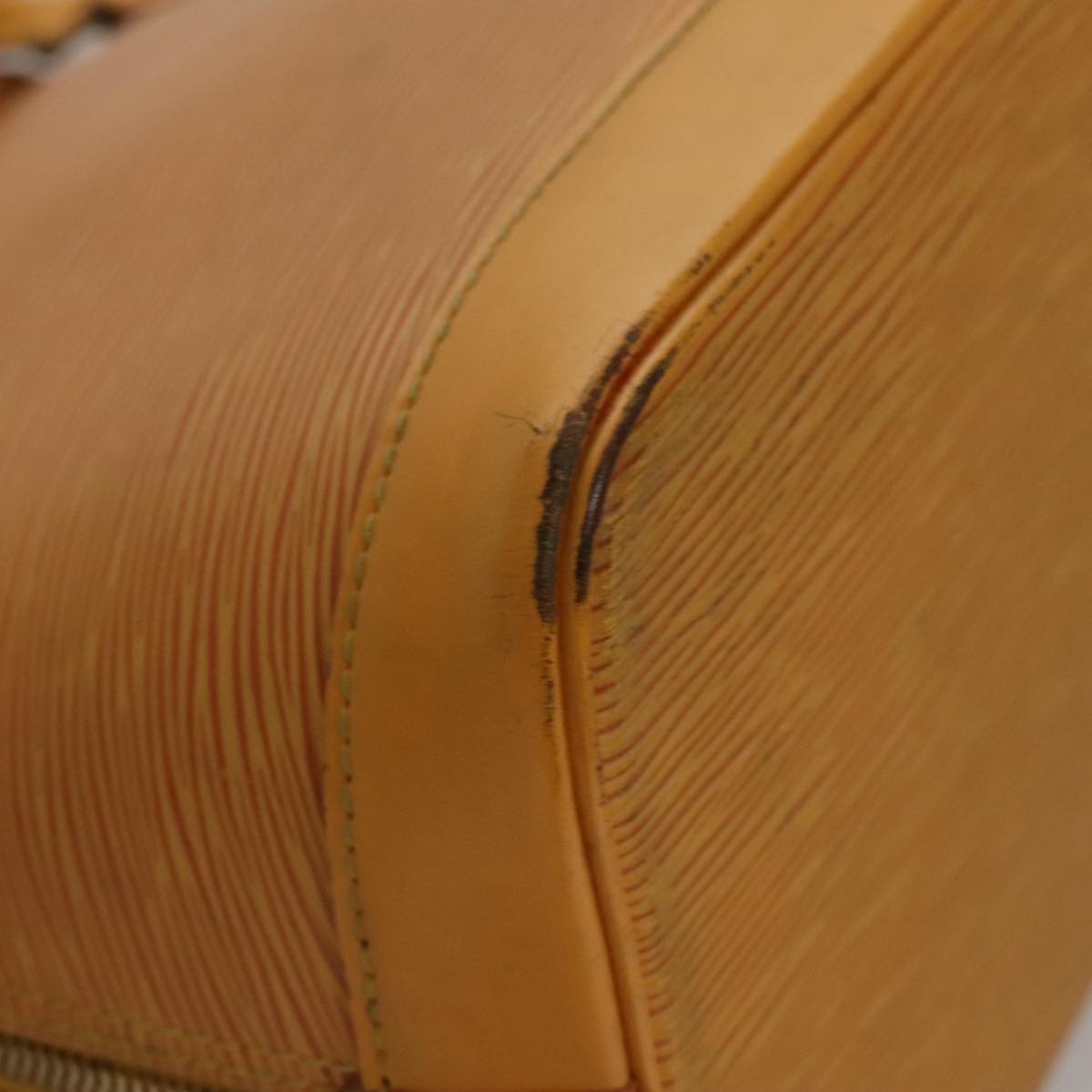 LOUIS VUITTON Epi Alma Hand Bag Yellow M52149 LV Auth 109963