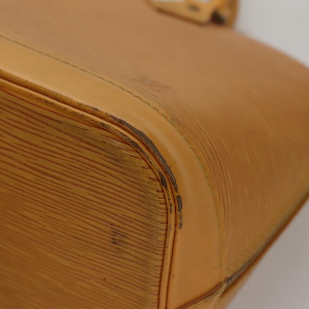 LOUIS VUITTON Epi Alma Hand Bag Yellow M52149 LV Auth 109963