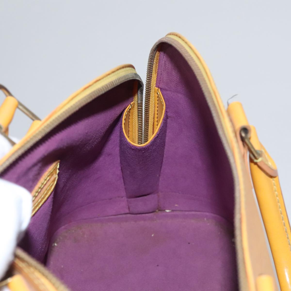LOUIS VUITTON Epi Alma Hand Bag Yellow M52149 LV Auth 109963