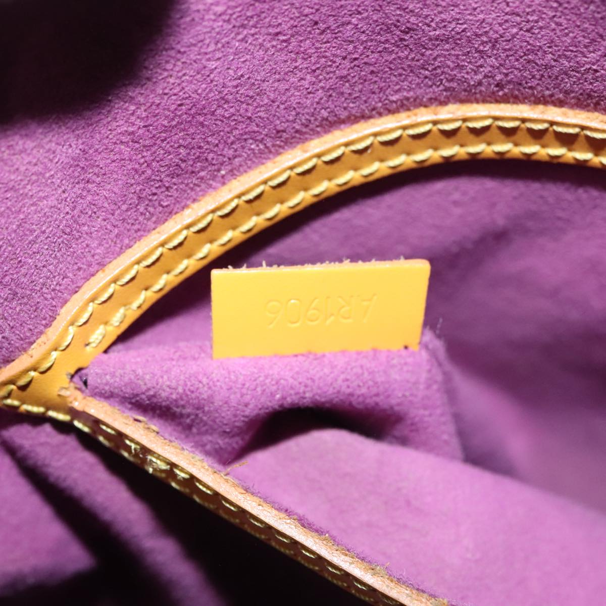 LOUIS VUITTON Epi Alma Hand Bag Yellow M52149 LV Auth 109963