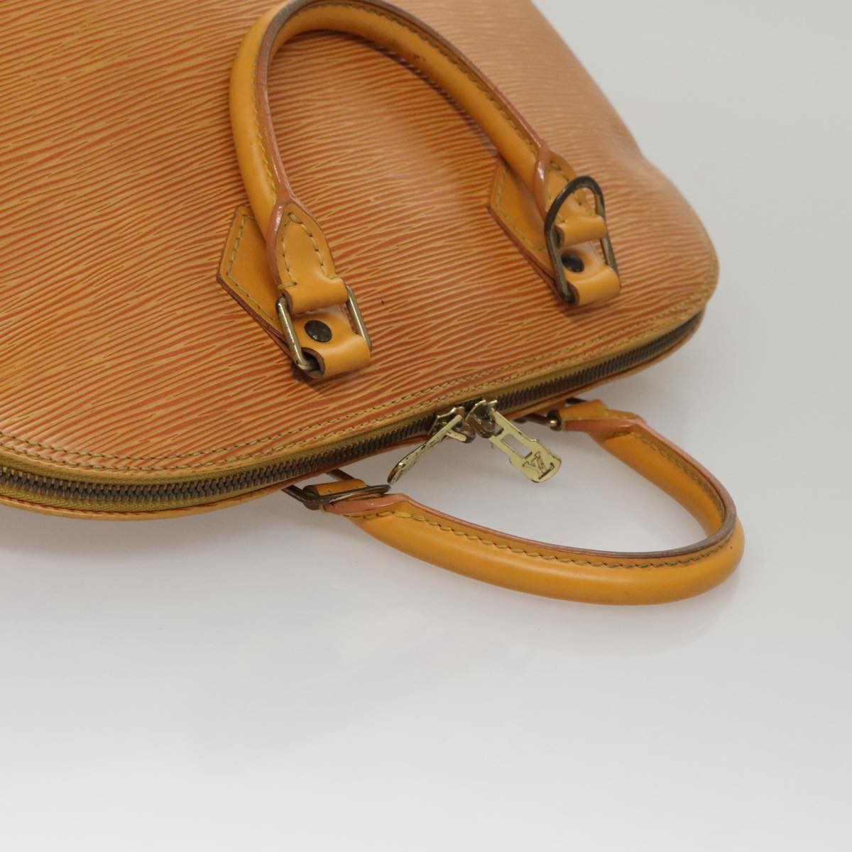 LOUIS VUITTON Epi Alma Hand Bag Yellow M52149 LV Auth 109963