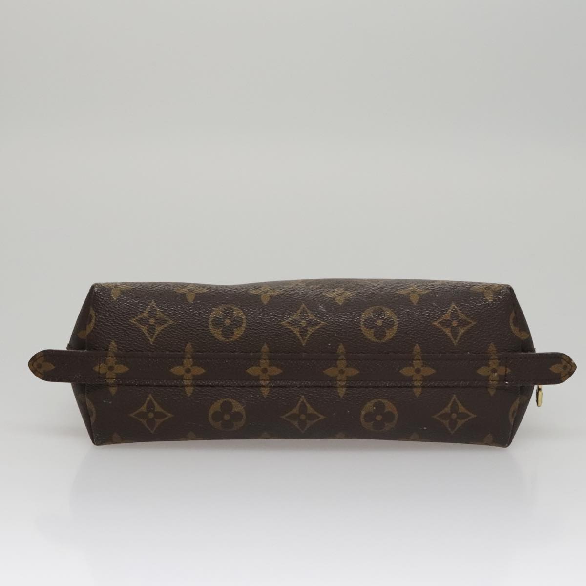 LOUIS VUITTON Monogram Trousse Demi Ronde Cosmetic Pouch M47520 LV Auth 109998