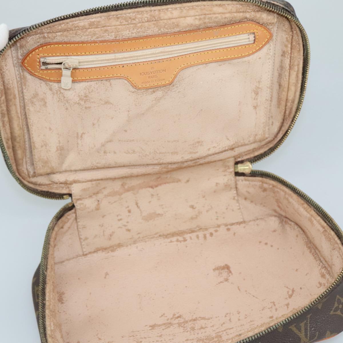 LOUIS VUITTON Monogram Trousse Boite Cosmetic Pouch M47640 LV Auth 110007