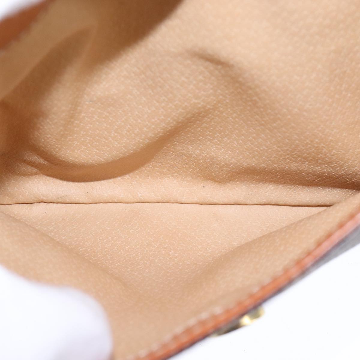 CELINE Macadam Canvas Shoulder Bag PVC Leather Brown Auth 110008