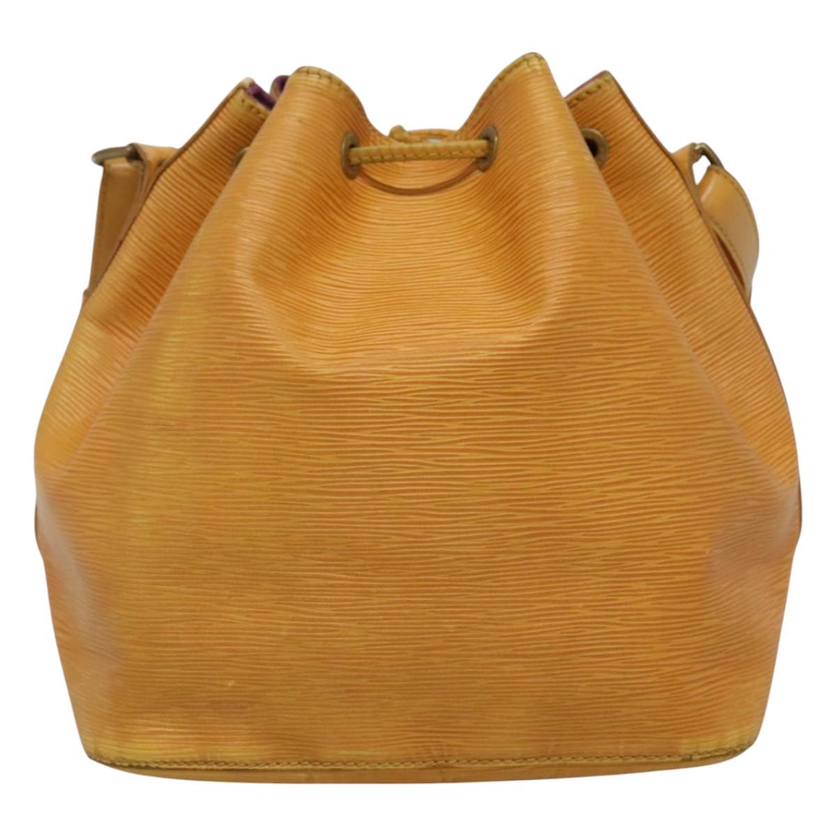 LOUIS VUITTON Epi Petit Noe Shoulder Bag Yellow M44109 LV Auth 110065