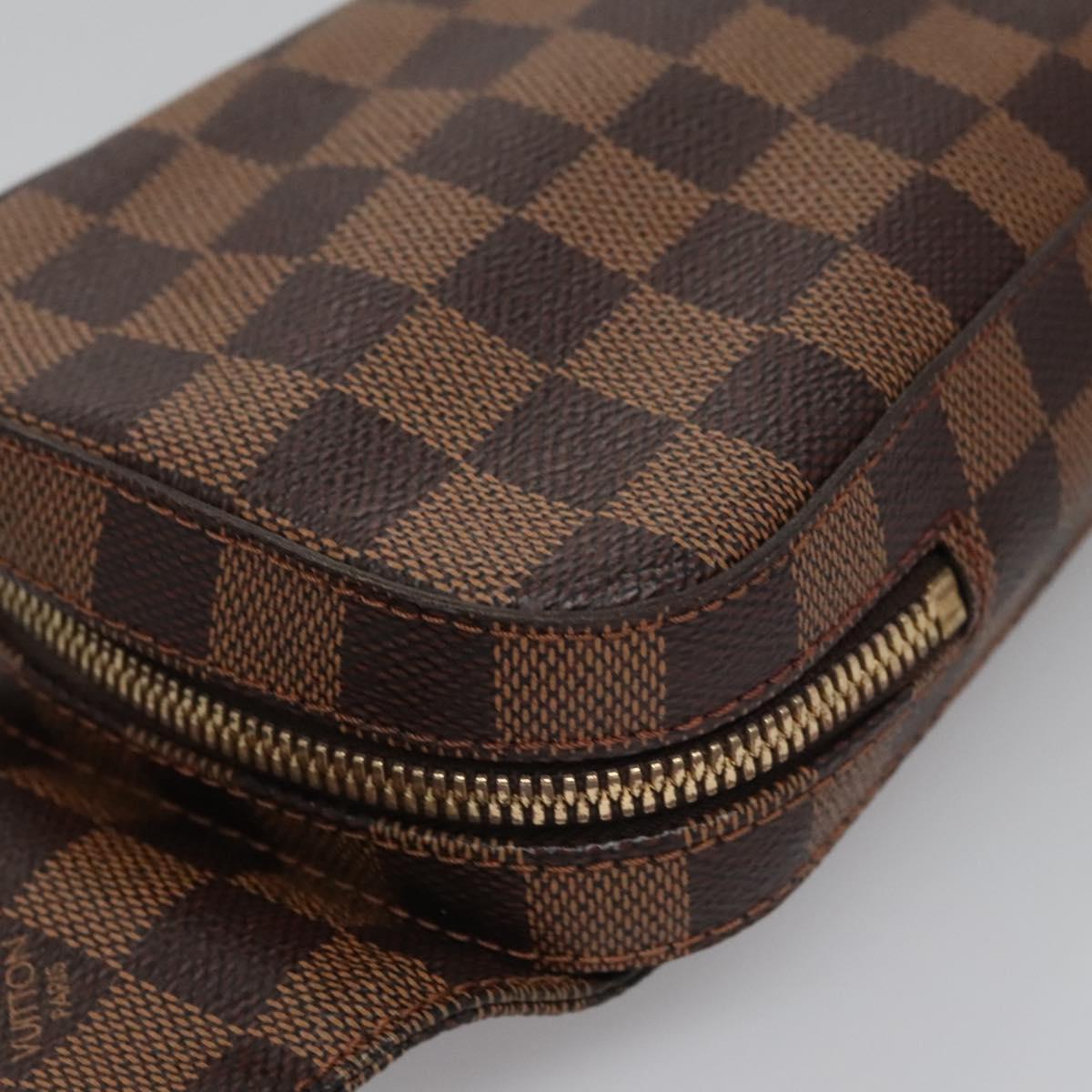 LOUIS VUITTON Damier Ebene Geronimos Shoulder Bag N51994 LV Auth 110110