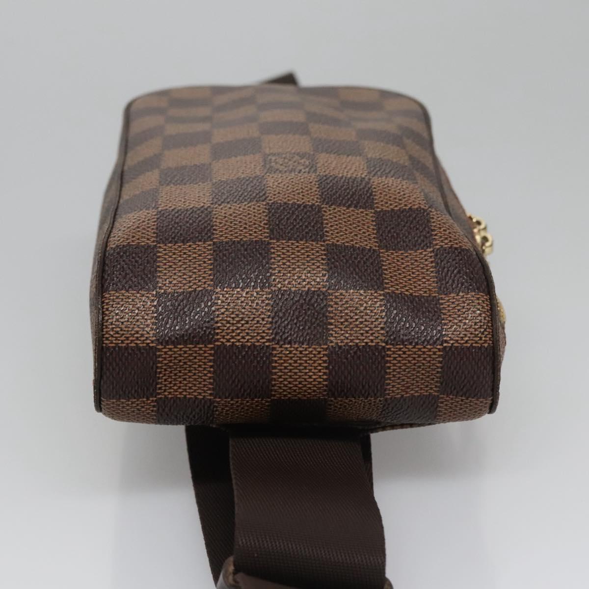 LOUIS VUITTON Damier Ebene Geronimos Shoulder Bag N51994 LV Auth 110110