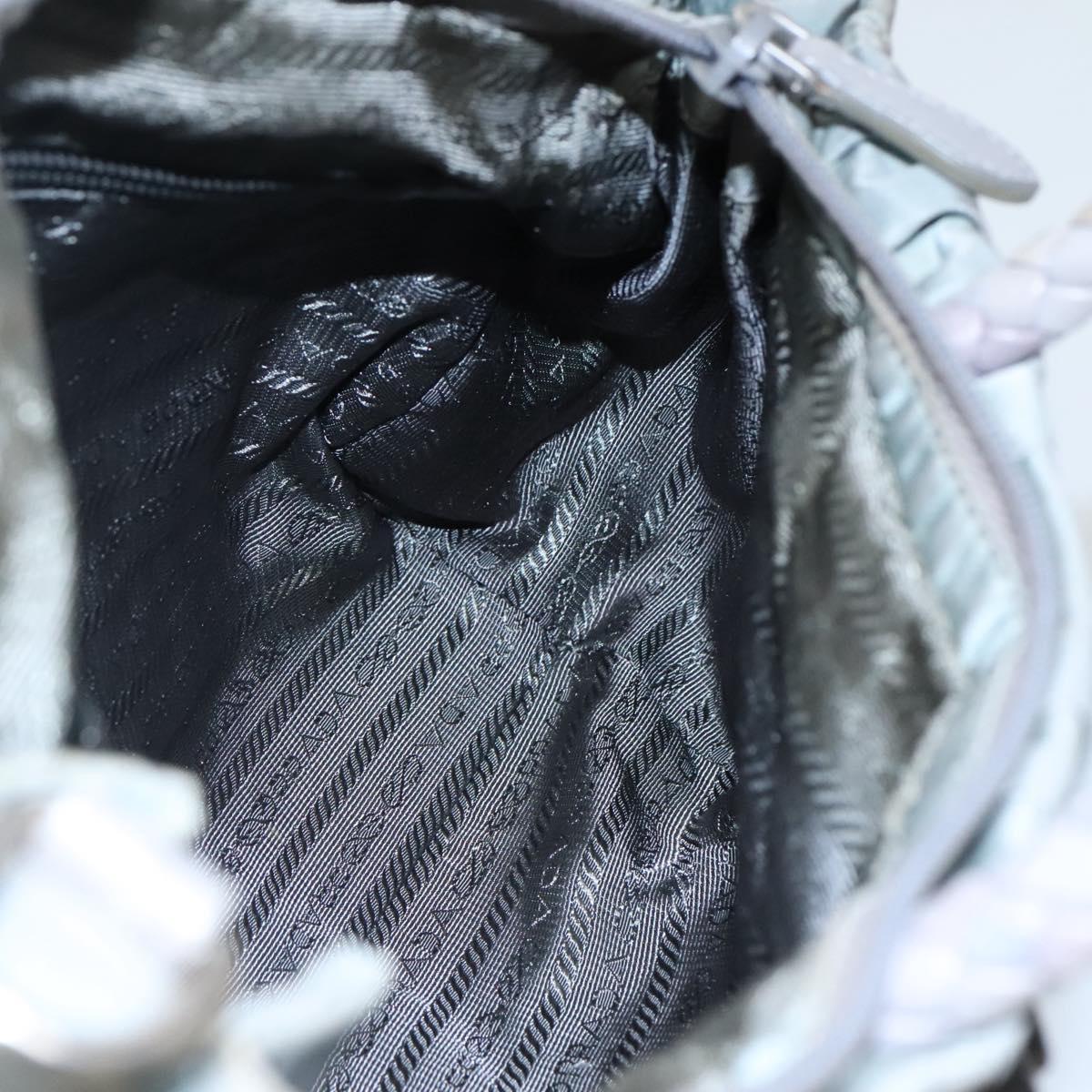 PRADA Hand Bag Nylon 2way Gray Auth 110159