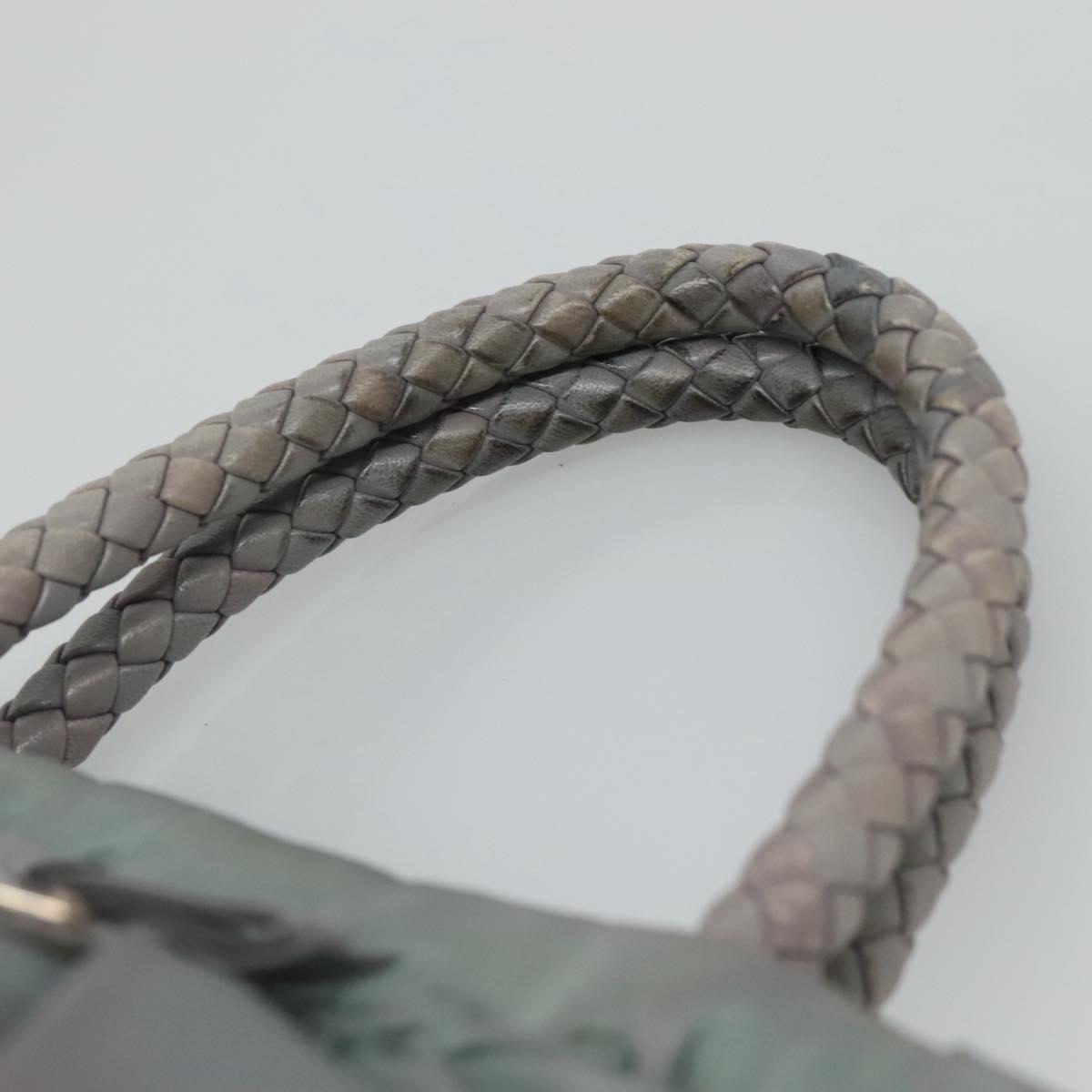 PRADA Hand Bag Nylon 2way Gray Auth 110159