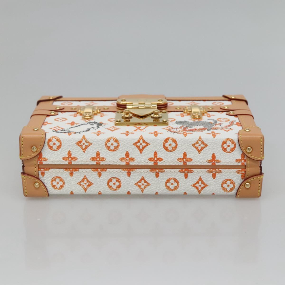 LOUIS VUITTON Catgram Petit Maru NM Shoulder Bag White LV Auth 110163SM