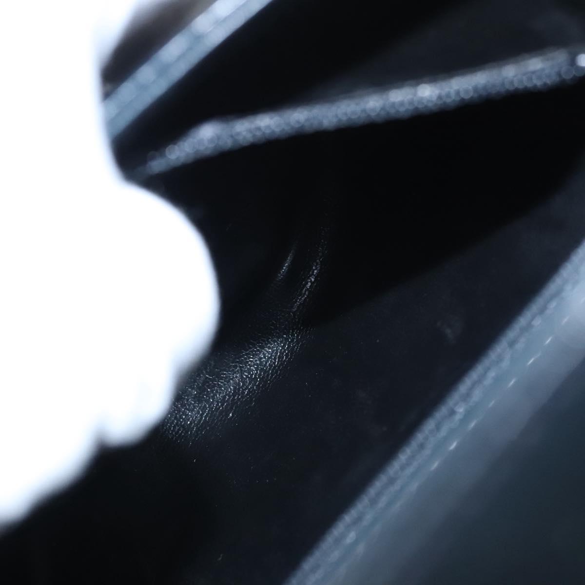 Salvatore Ferragamo Gancini Shoulder Bag Leather Black Auth 110169