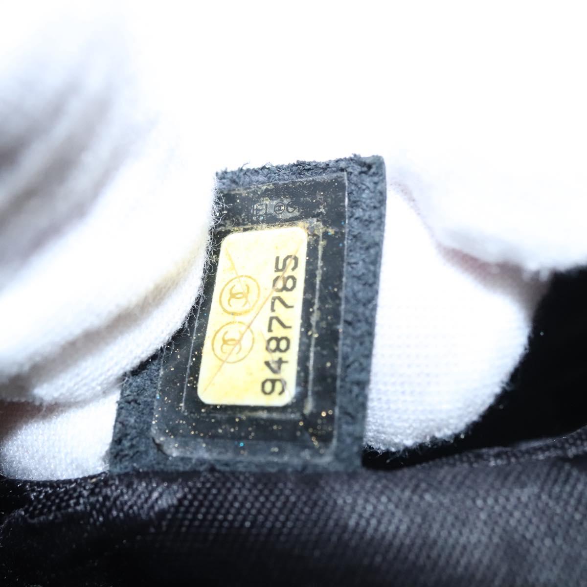 CHANEL Matelasse Cambon Line Shoulder Bag Leather Beige Silver CC Auth 110229A