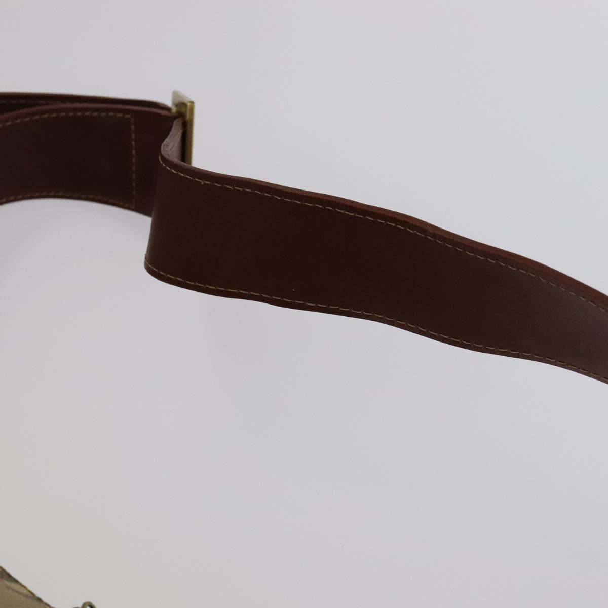 BURBERRY Nova Check Shoulder Bag PVC Beige Auth 110240