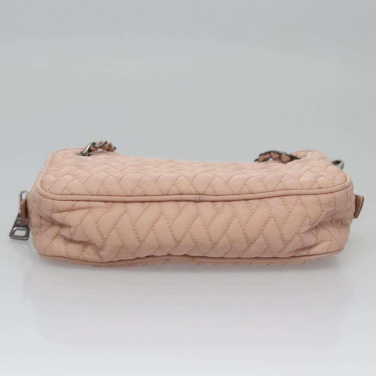 PRADA Hand Bag Nylon 2way Pink Auth 110297