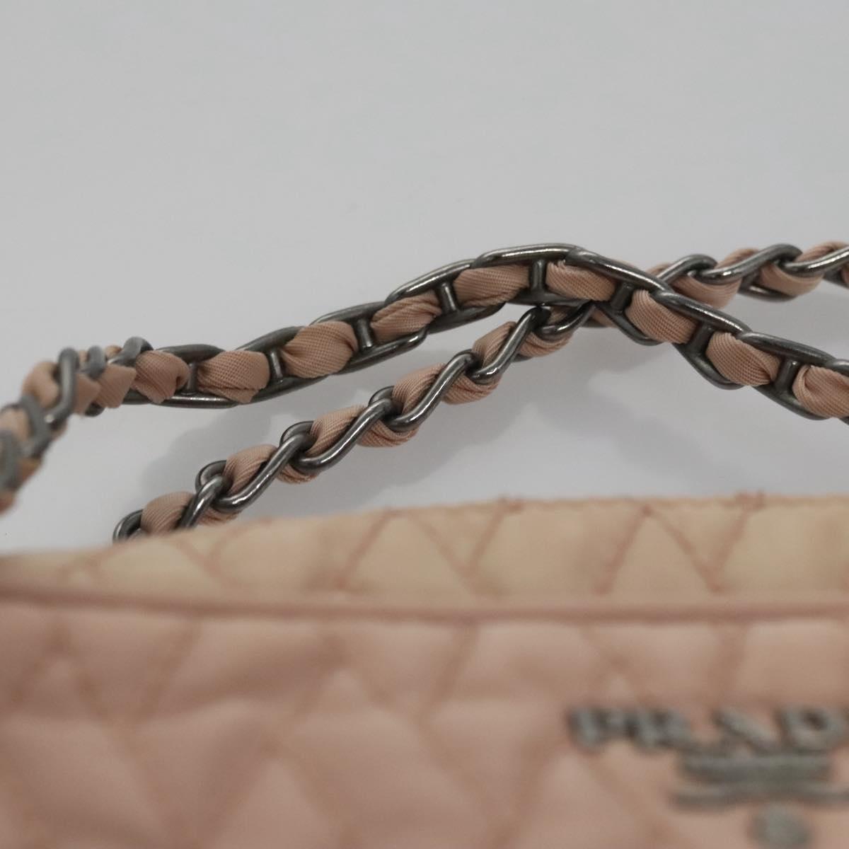 PRADA Hand Bag Nylon 2way Pink Auth 110297