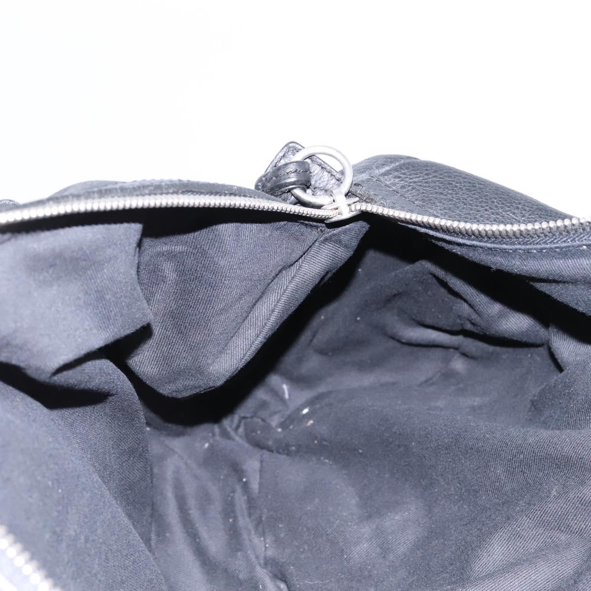 Chloe Hand Bag Leather Black Auth 110305