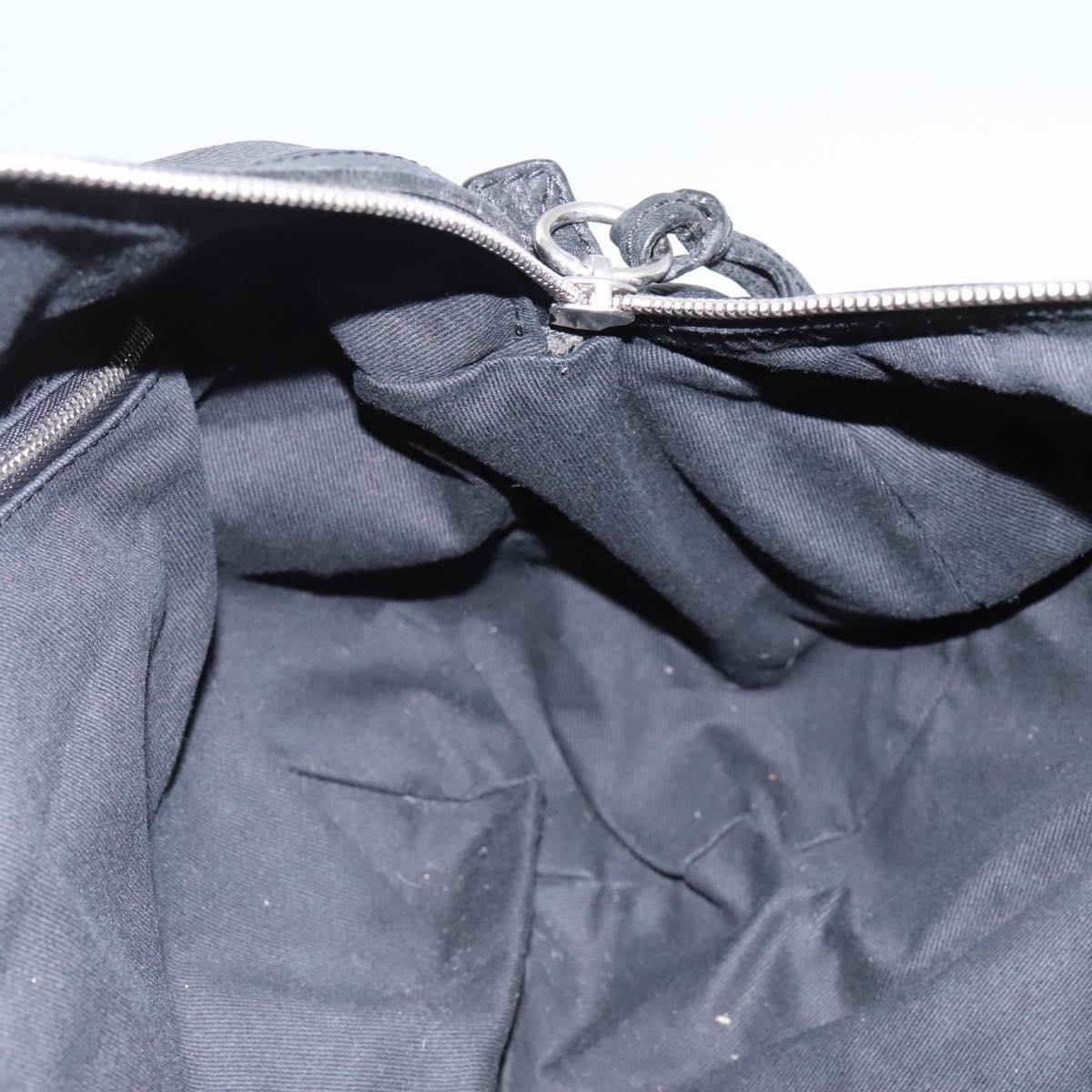 Chloe Hand Bag Leather Black Auth 110305