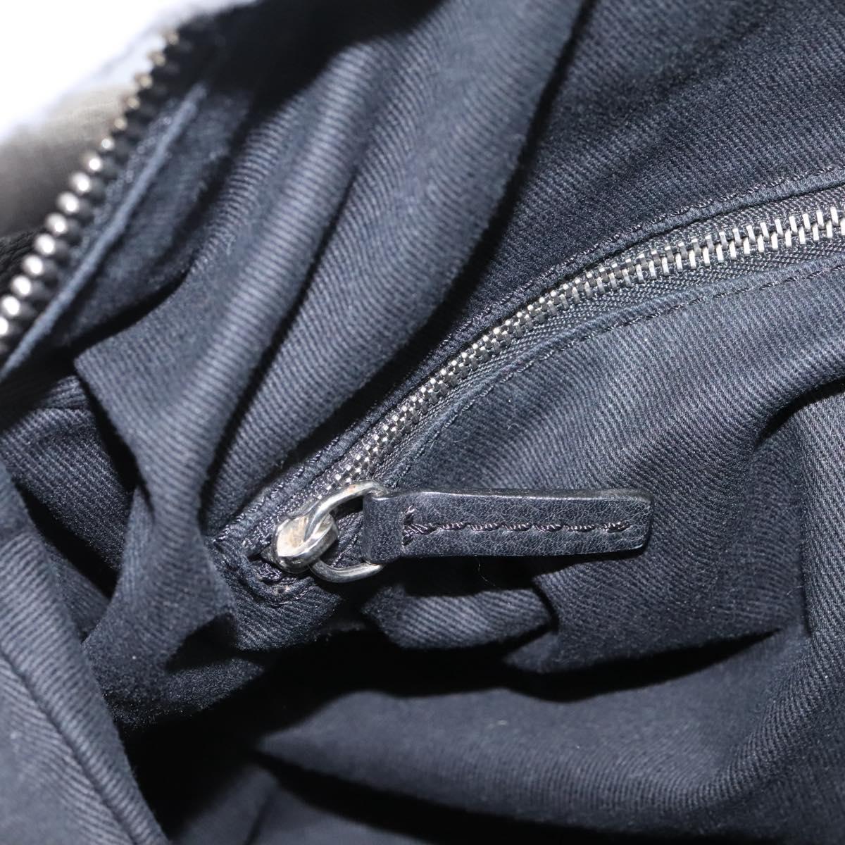 Chloe Hand Bag Leather Black Auth 110305