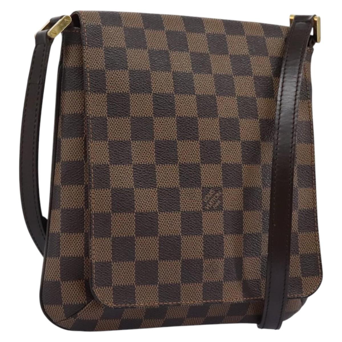 LOUIS VUITTON Damier Ebene Musette Salsa Long Shoulder Bag N51300 Auth 110316