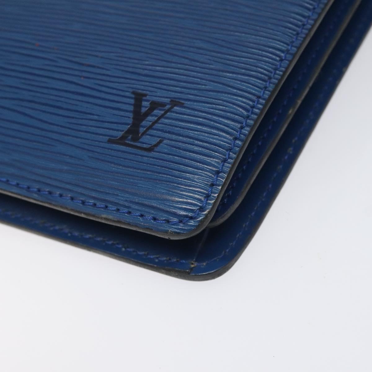 LOUIS VUITTON Epi Capuchin Shoulder Bag Blue M52345 LV Auth 110329A