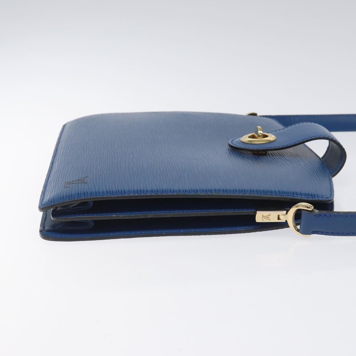 LOUIS VUITTON Epi Capuchin Shoulder Bag Blue M52345 LV Auth 110329A