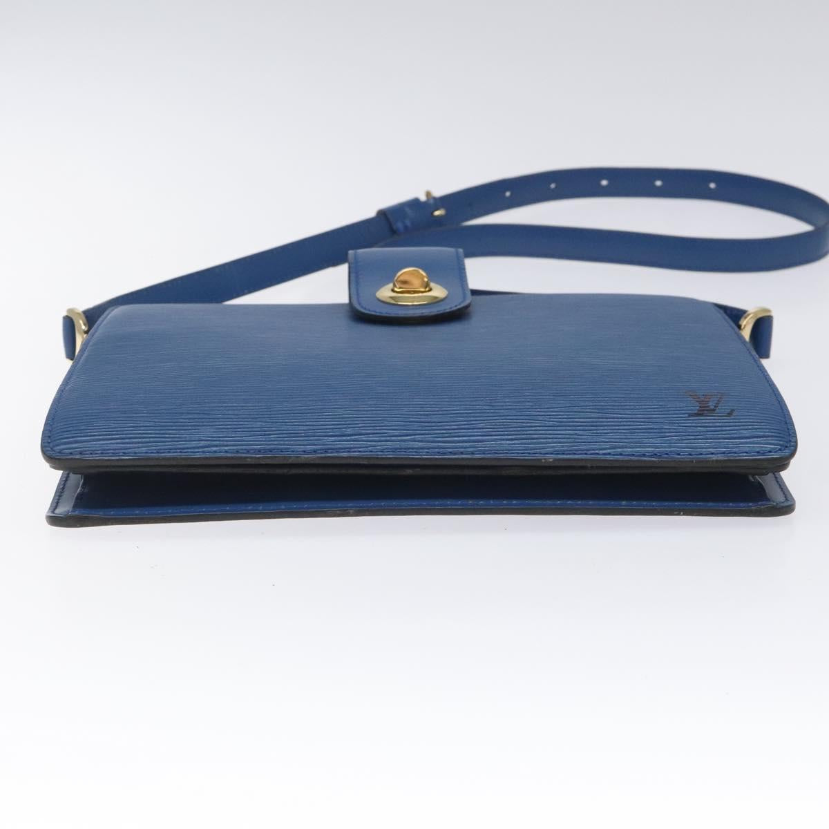 LOUIS VUITTON Epi Capuchin Shoulder Bag Blue M52345 LV Auth 110329A