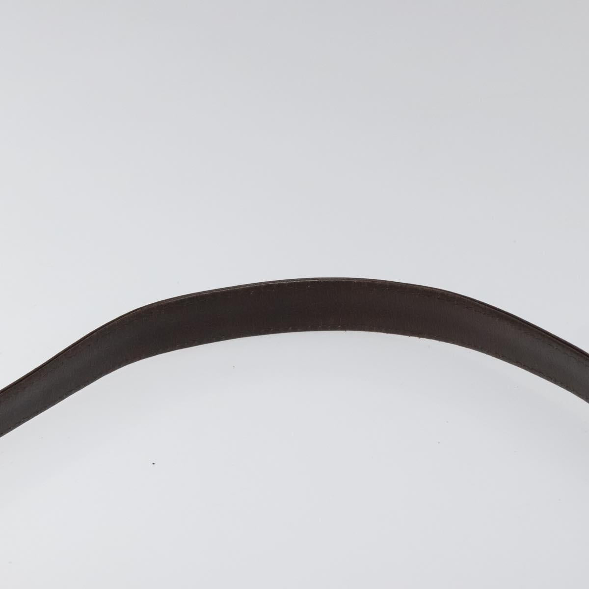 Christian Dior Trotter Canvas Shoulder Bag Brown Auth 110400