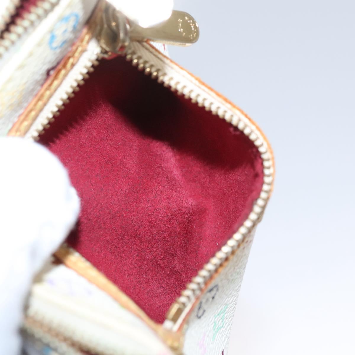 LOUIS VUITTON Monogram Multicolor Pochette MM Pouch White M60028 LV Auth 110453