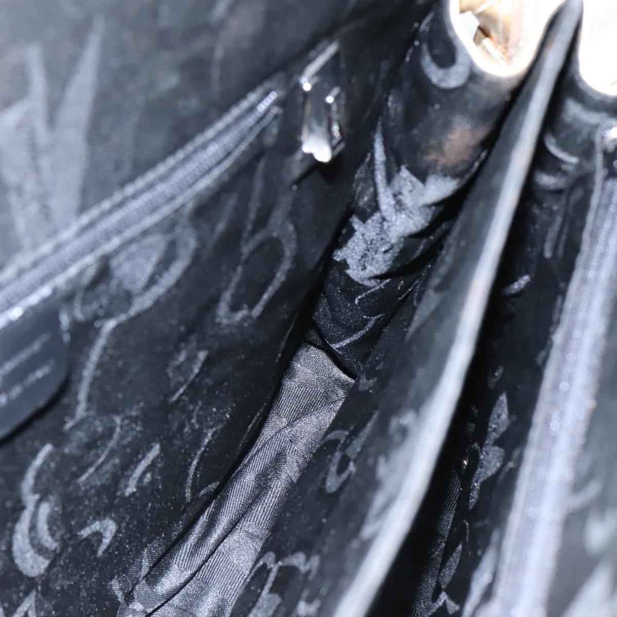 Salvatore Ferragamo Shoulder Bag Patent leather Beige Auth 110481