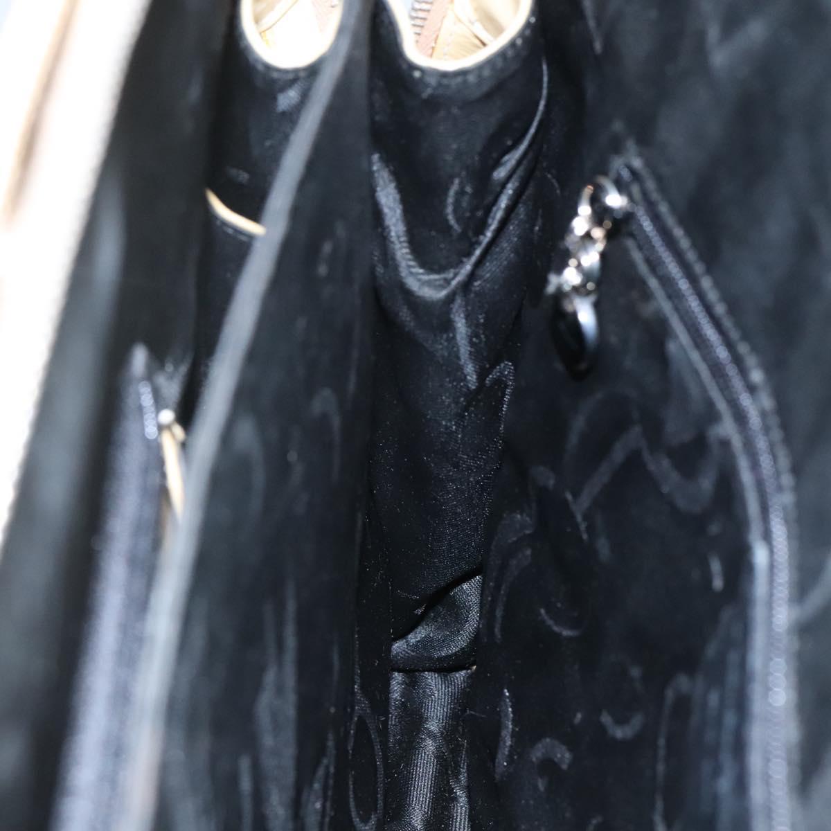 Salvatore Ferragamo Shoulder Bag Patent leather Beige Auth 110481