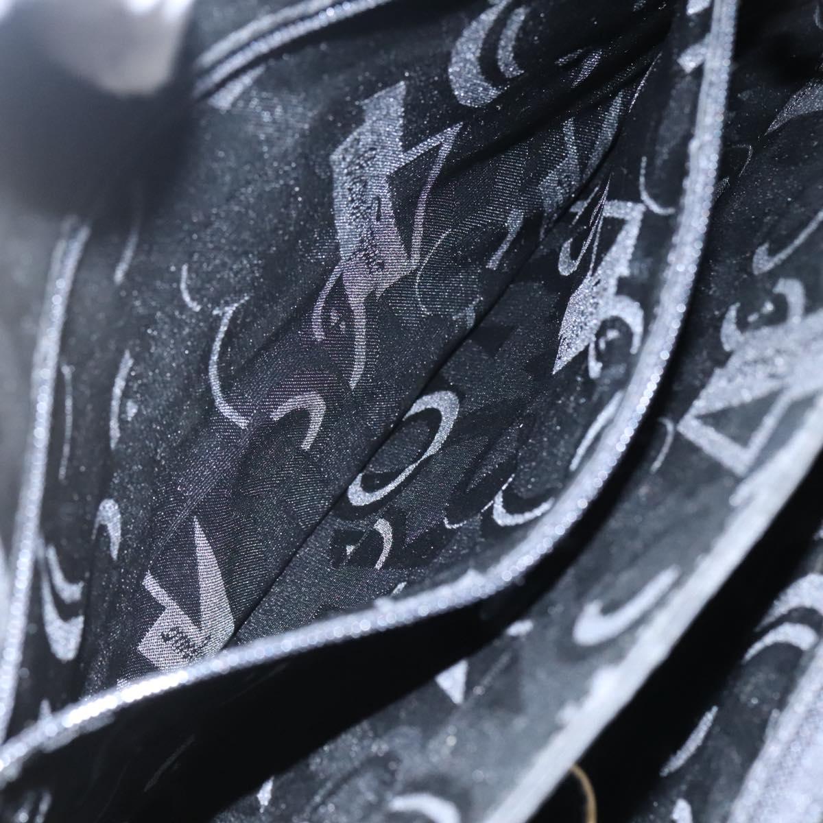 Salvatore Ferragamo Shoulder Bag Patent leather Beige Auth 110481