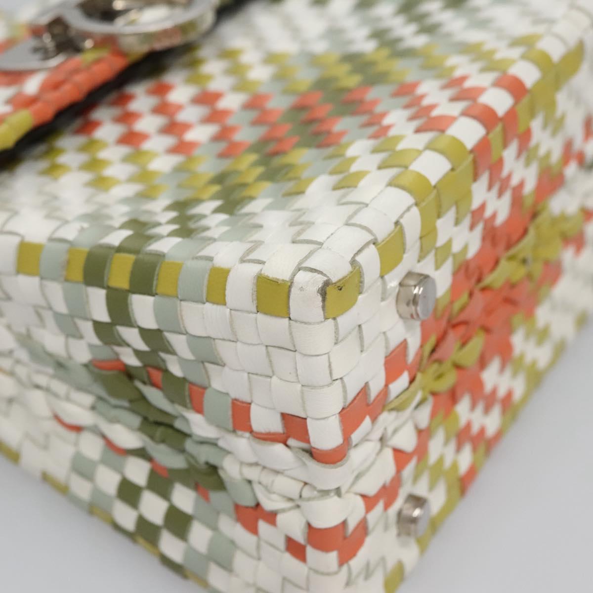 Salvatore Ferragamo Gancini Hand Bag Leather Multicolor Auth 110491AV