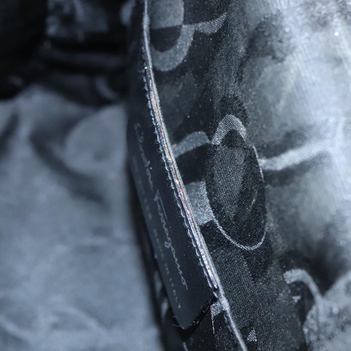 Salvatore Ferragamo Gancini Hand Bag Leather Multicolor Auth 110491AV