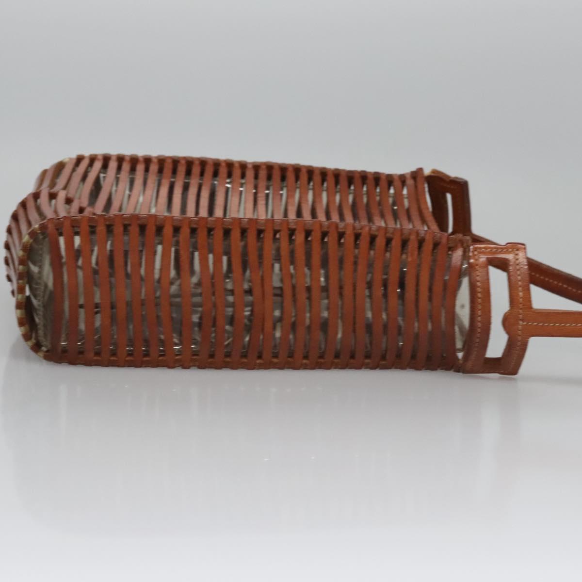 Salvatore Ferragamo Shoulder Bag Leather Brown Auth 110497