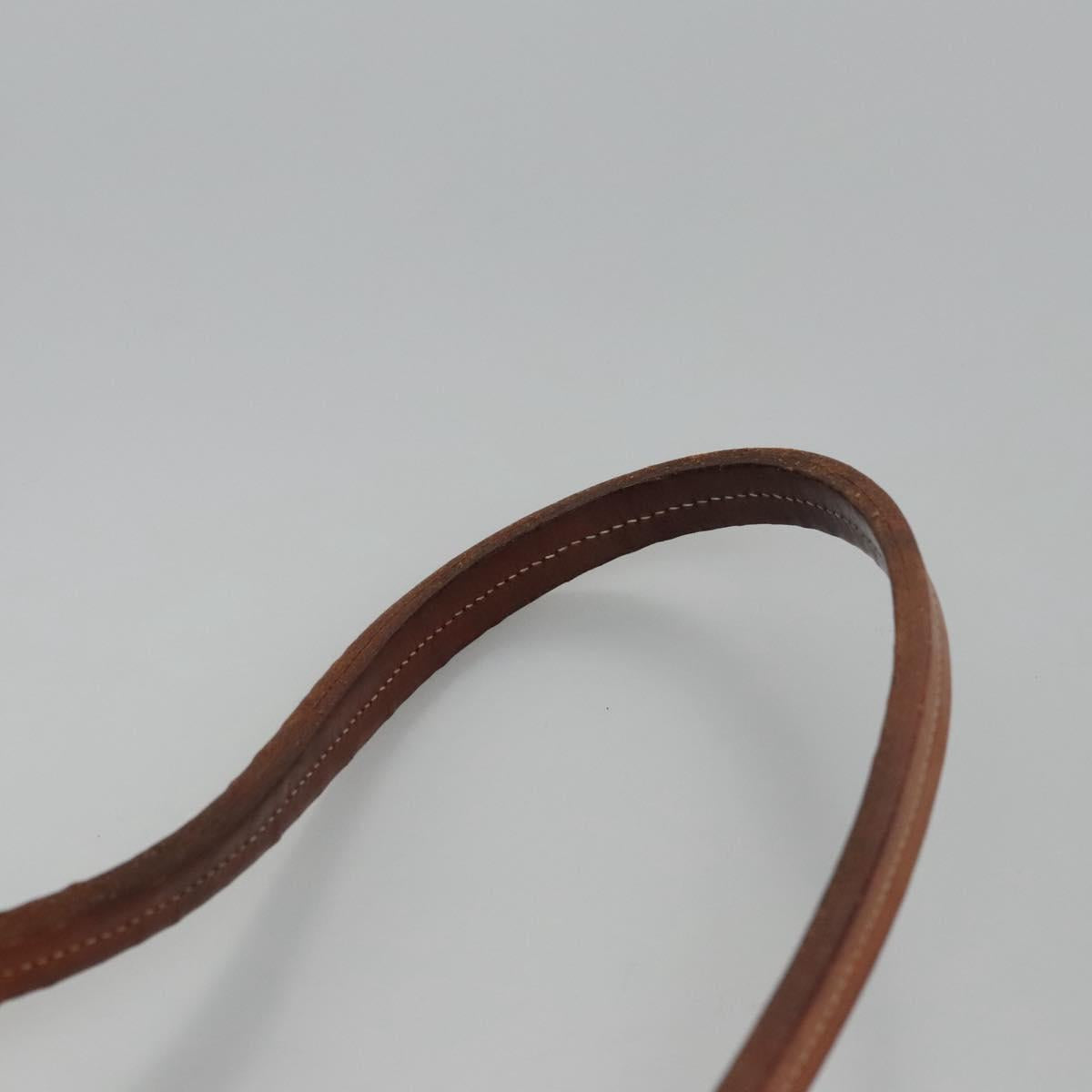 Salvatore Ferragamo Shoulder Bag Leather Brown Auth 110497