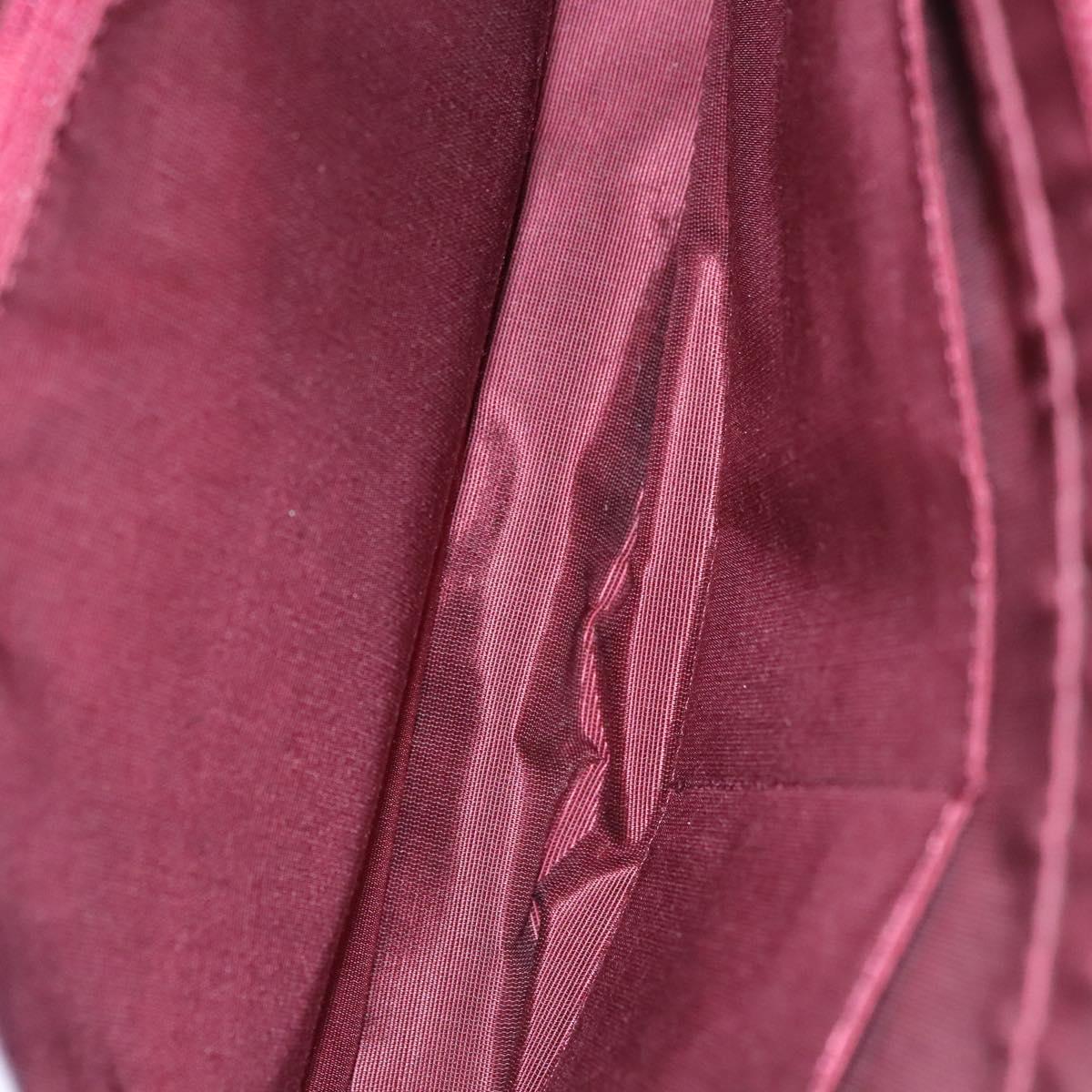 BURBERRY Nova Check Tote Bag Canvas Leather Beige Red gold Auth 110498