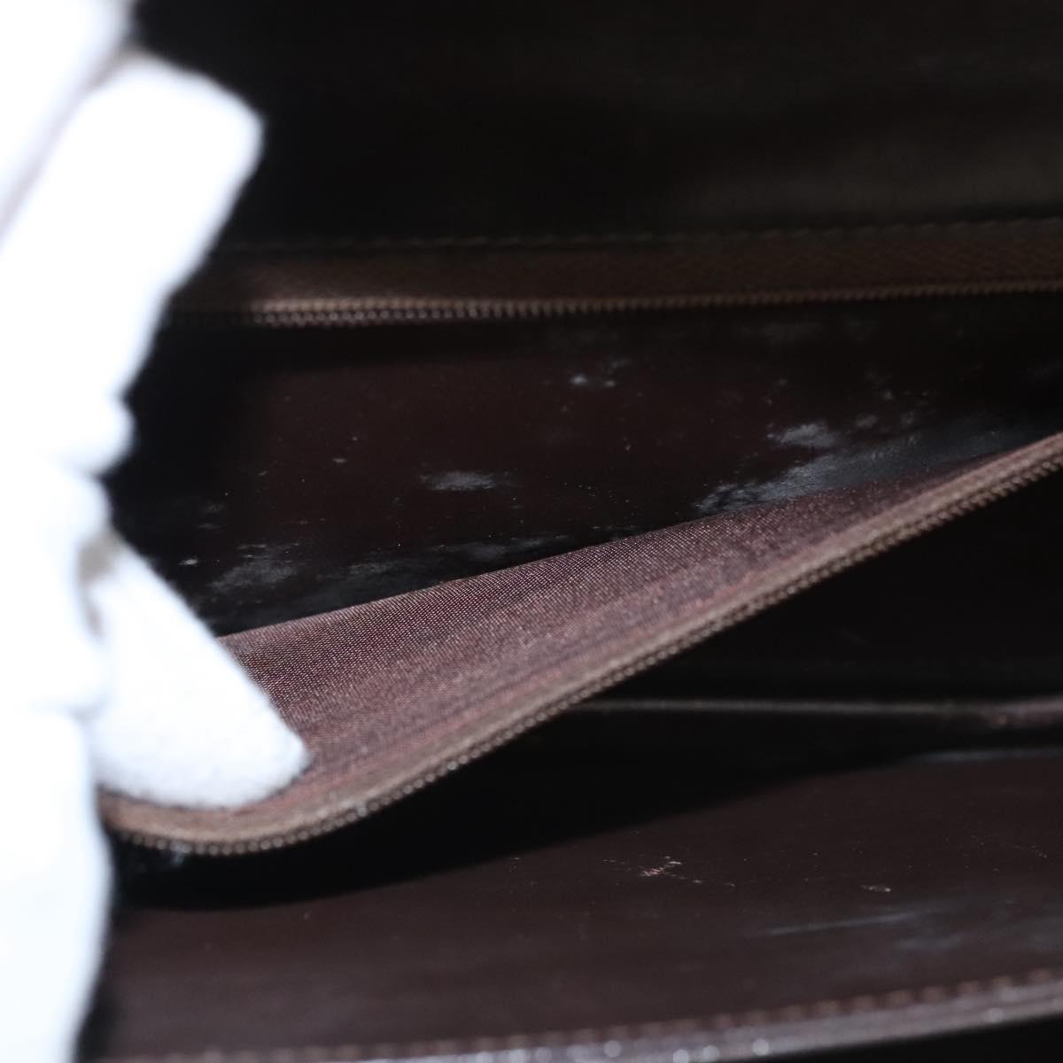 CELINE C Macadam Canvas Shoulder Bag Beige Brown Auth 110506