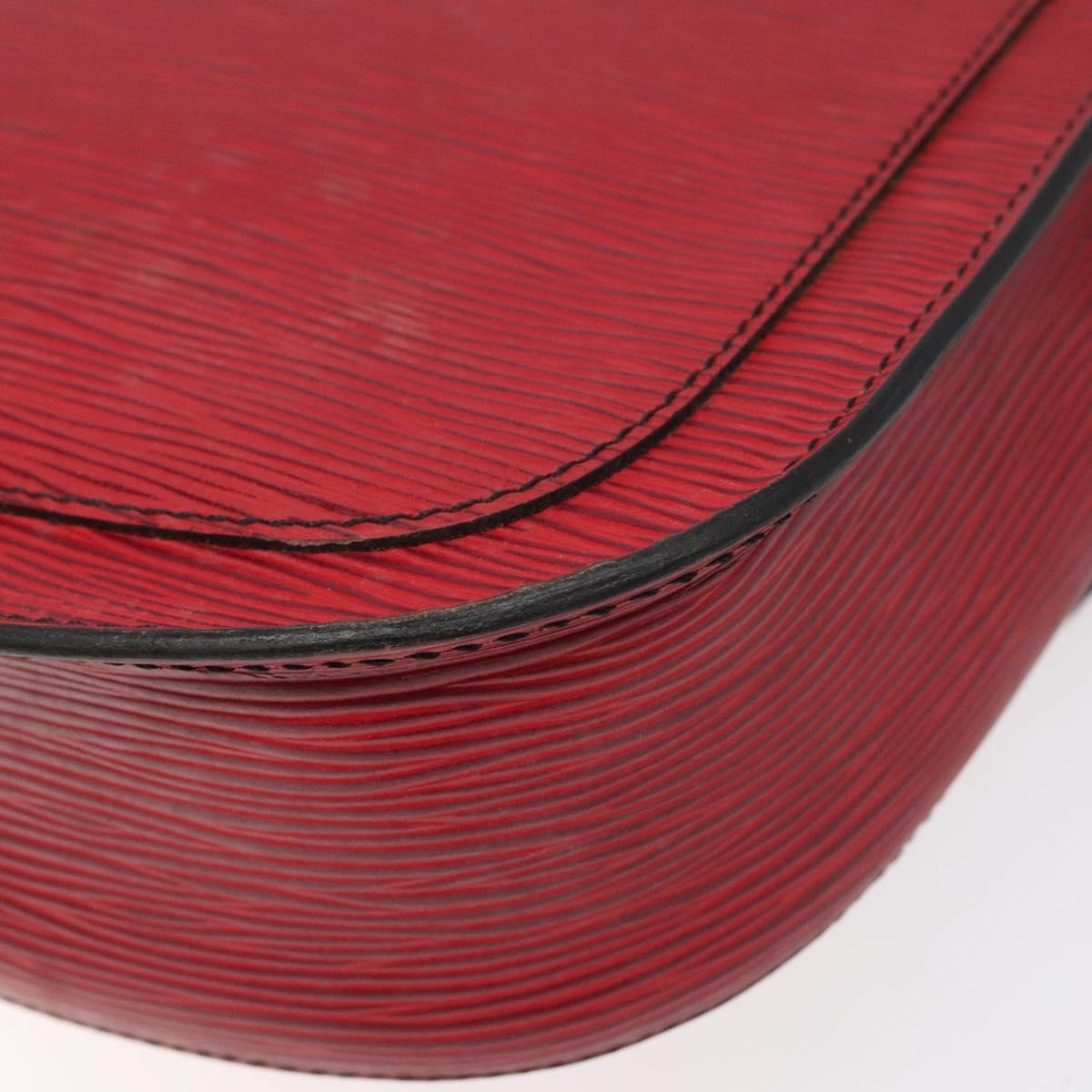 LOUIS VUITTON Epi Saint Cloud GM Shoulder Bag Red M52197 LV Auth 110514