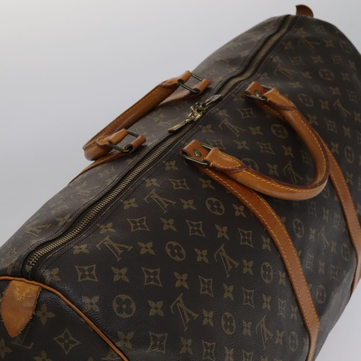 LOUIS VUITTON Monogram Keepall 60 Boston Bag M41422 LV Auth 110530