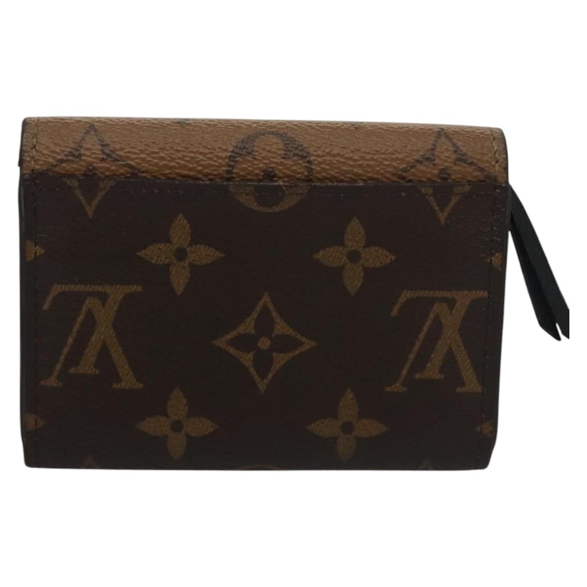 LOUIS VUITTON Monogram Reverse Porte Monnaie Rosary Purse M82333 LV Auth 110581