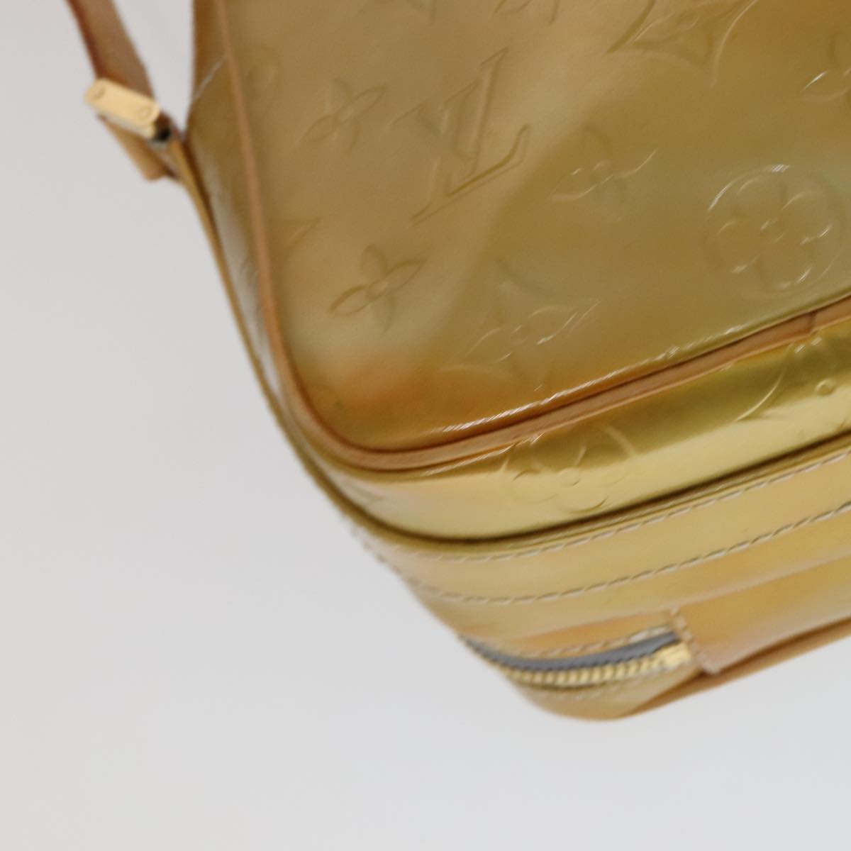 LOUIS VUITTON Monogram Vernis Wooster Shoulder Bag Gris M91036 LV Auth 110625