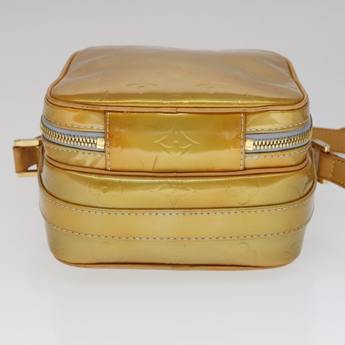 LOUIS VUITTON Monogram Vernis Wooster Shoulder Bag Gris M91036 LV Auth 110625