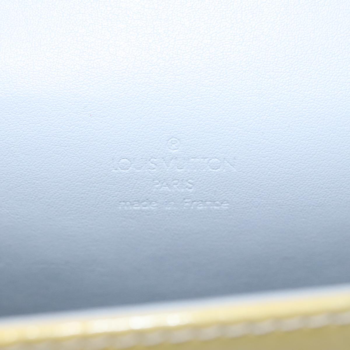 LOUIS VUITTON Monogram Vernis Spring Street Hand Bag Gris M91029 LV Auth 110627