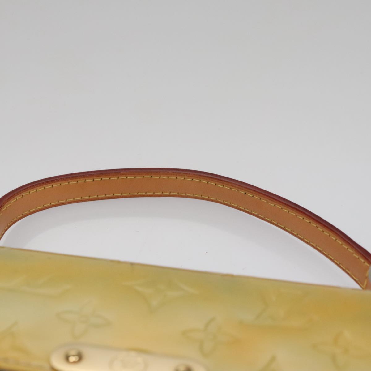 LOUIS VUITTON Monogram Vernis Spring Street Hand Bag Gris M91029 LV Auth 110627