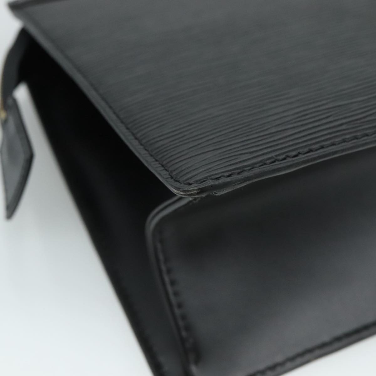 LOUIS VUITTON Epi Trousse Crete Pouch Black M48402 LV Auth 110654