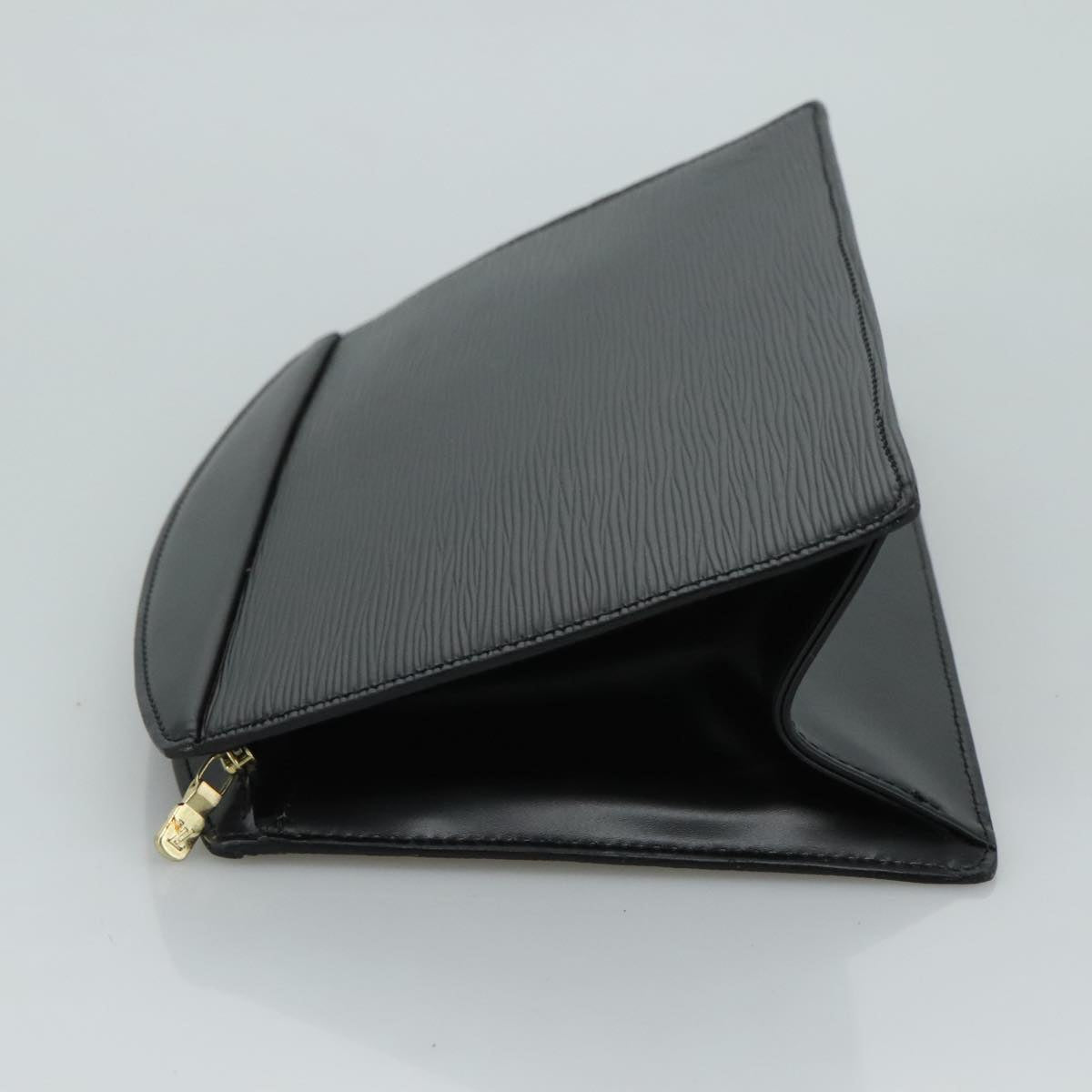 LOUIS VUITTON Epi Trousse Crete Pouch Black M48402 LV Auth 110654